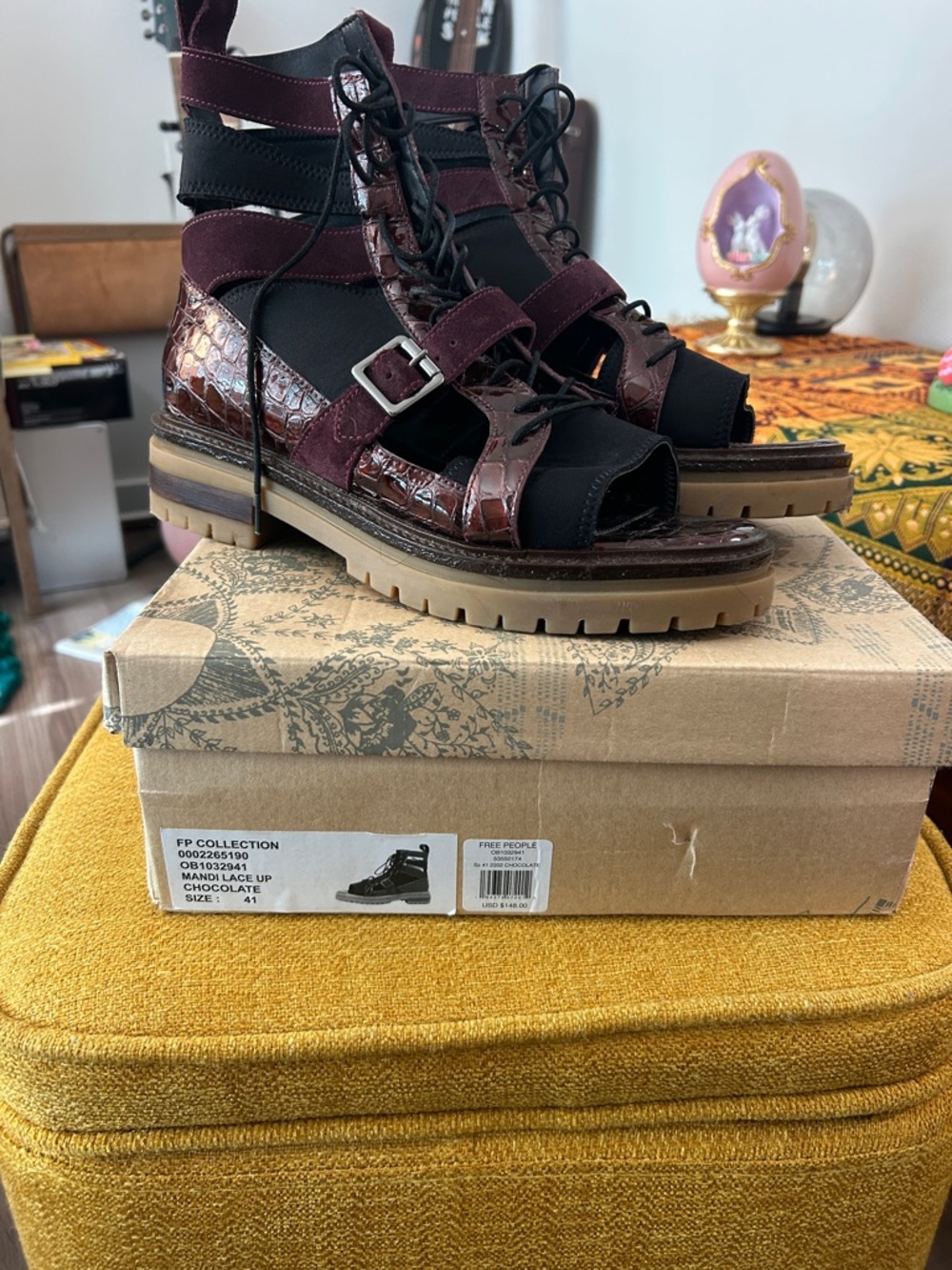 Free People Mandi  Lace-Up Gladiator Sandals